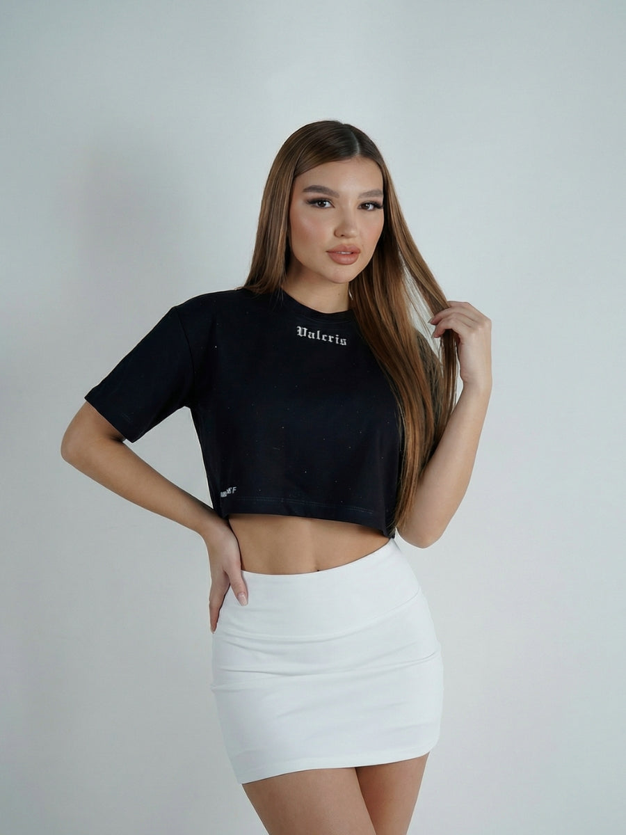 Camiseta Corta VALCRIS – Cropped Moderno
