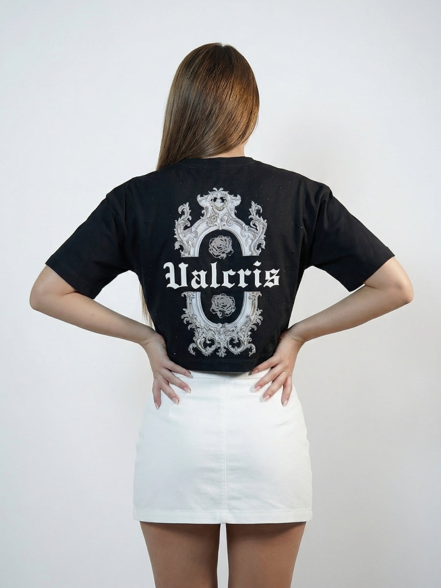 Camiseta Corta VALCRIS – Cropped Moderno