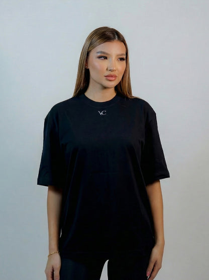 Camiseta Negra Estampado Café en Espalda – Hombre y Mujer VALCRIS