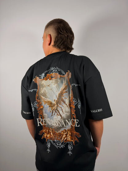 Camiseta Negra Estampado Café en Espalda – Hombre y Mujer VALCRIS