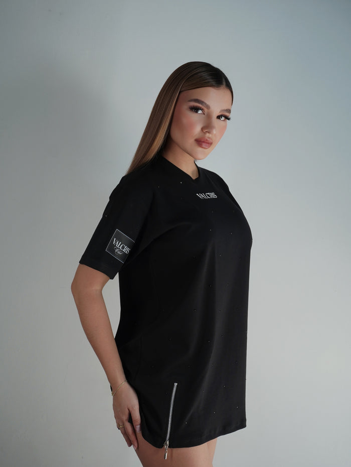 Blusón con Cierre Elegante – VALCRIS - XL / Negro - L / Rojo